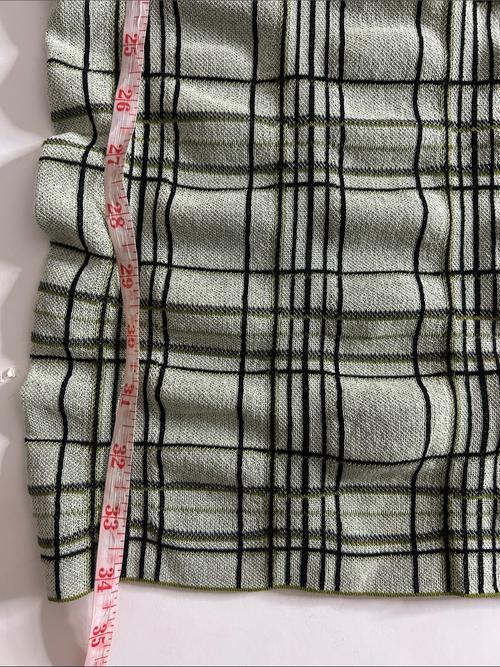 NWT (size small) COS CHECKED COTTON-JACQUARD MIDI SKIRT - Picture 9 of 10